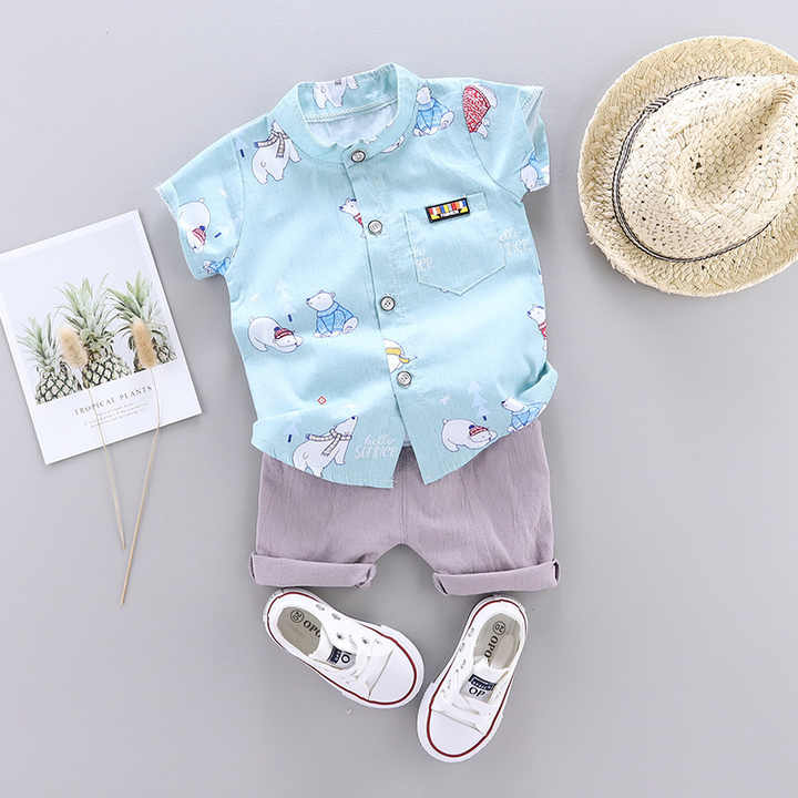 Summer Boutique 1-4 Years Children's Clothing Set Polo 