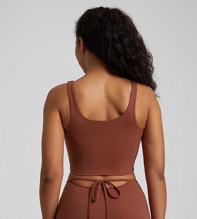 Soft Breathable Nude Feel Sports Bra, Outdoor Walking Shorts, Women's Sportswear, Fitness, Yoga, Gym 