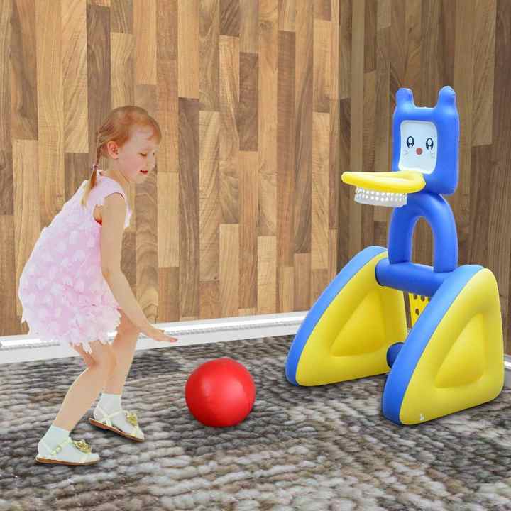 Basketball Set Hoop Game Toy Inflatable-مجموعة لعبة كرة السلة