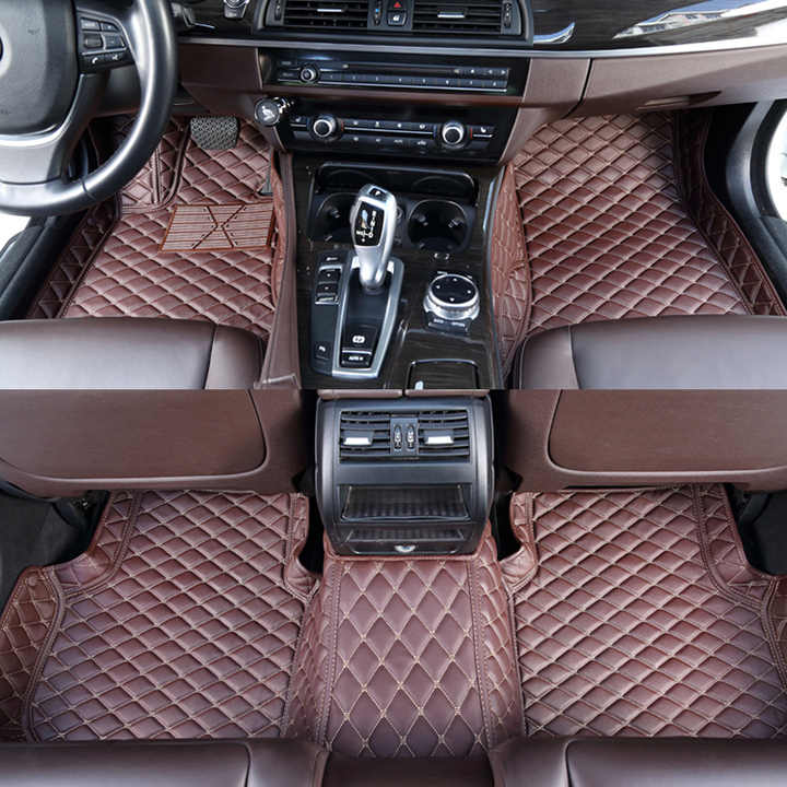 طقم سجادة كامل SONSANG لأرضية السيارة BMW X6 E71 + إكسسوارات سيارة جلدية مقاومة للماء SONSANG Full Set Car Floor Mats for BMW X6 E71 + Waterproof Leather Car Accessories