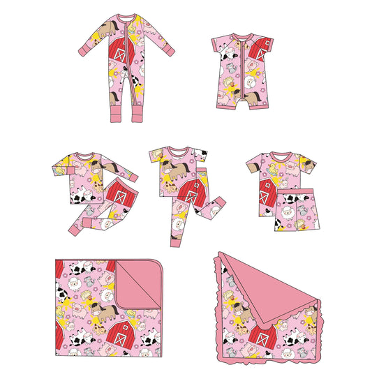 Pajamas Set Kids Girls Short Set 