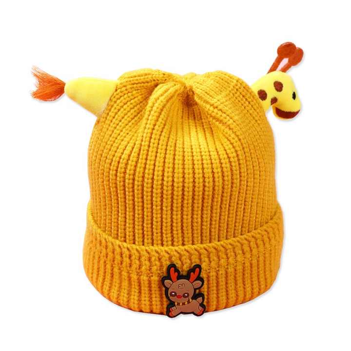Colorful thick children's hats for winter 