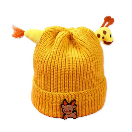 Colorful thick children's hats for winter 