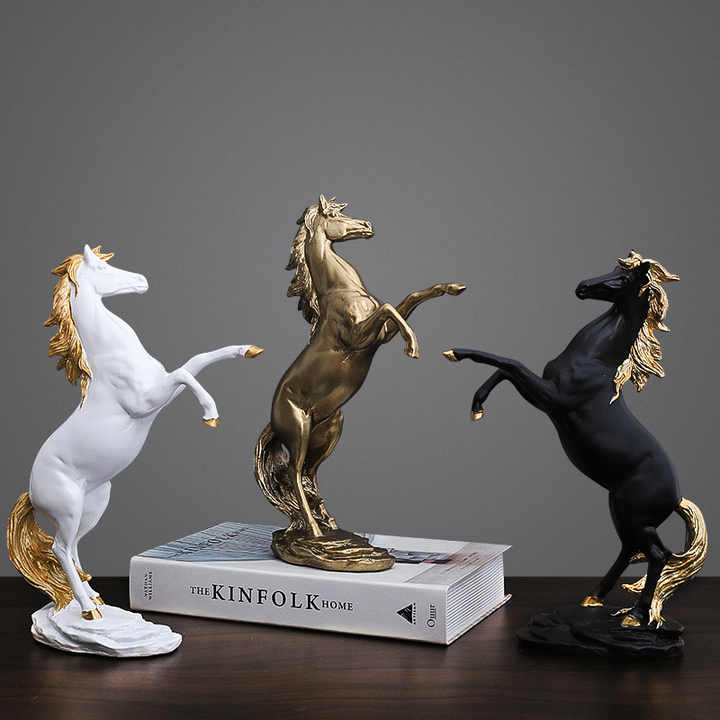Luxury Home Decor, Exquisite Modern Resin Animal Sculpture 
