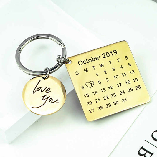 Diy Stainless Steel Keychain Couple -سلسلة مفاتيح