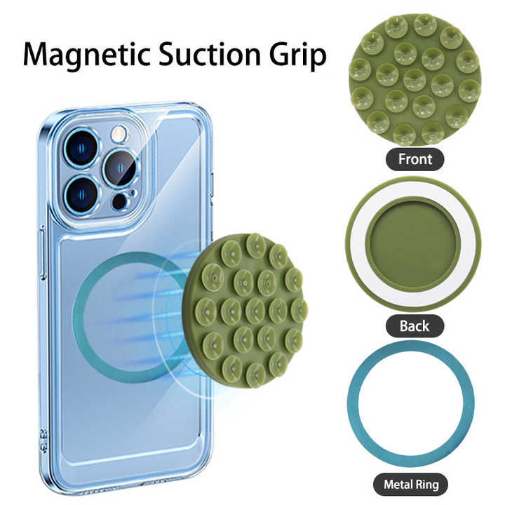 Flexible Phone Holder Reflective Lick Hand Grip 