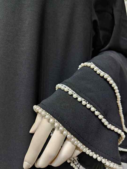 Luxury black abaya for women 