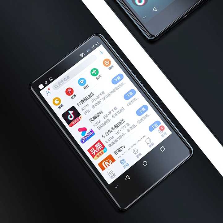 مشغل MP3 بشاشة لمس كاملة R . RUIZU H6 Android Full Touch
