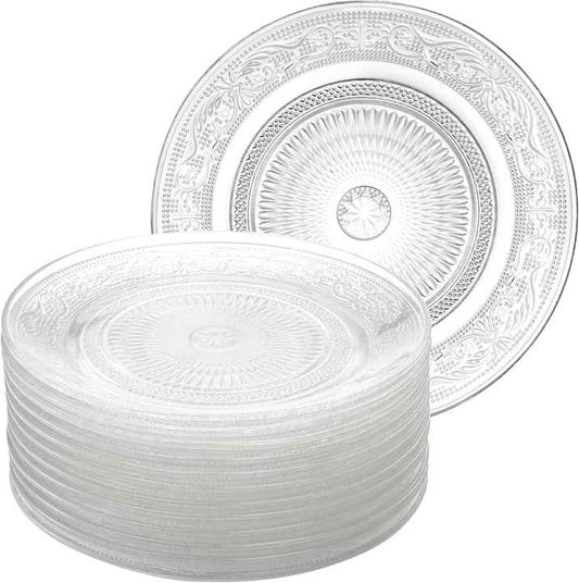 glass fruit salad plates 
