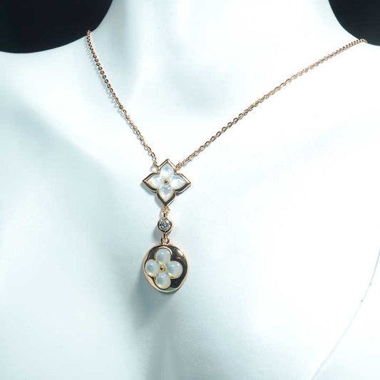 Caelis Luxury Jewelry Elegant Sterling Silver 18K Gold Plated Clover Shaped Fine Jewelry for Women 