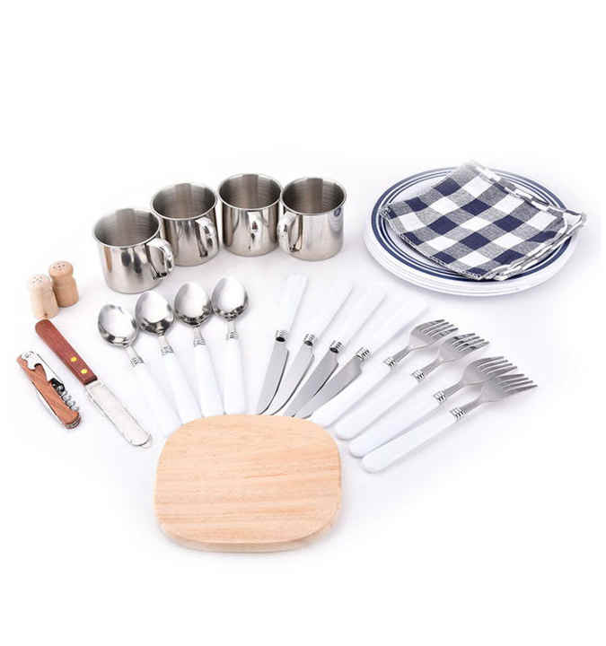 Portable Picnic Backpack with Outdoor Camping Tool Kit 