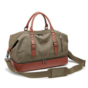 Tote Bags Canvas Travel Duffle حقائب سفر عصرية من الجلد