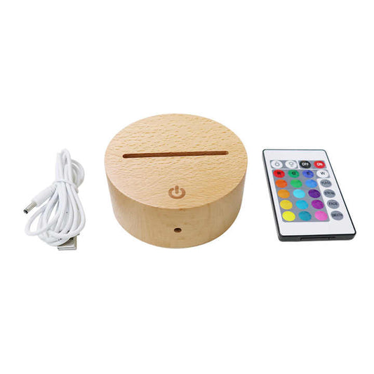 wooden base lamp