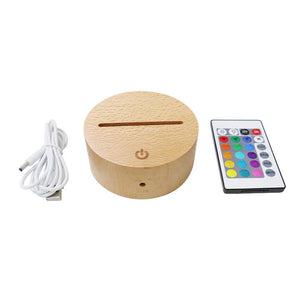 wooden base lamp