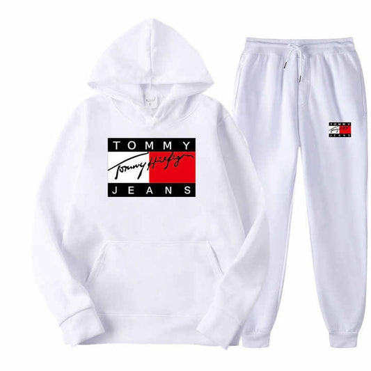 سويت شيرت شتوي رياضي للرجال بهودي  . Men's Winter Sports Sweatshirt Set with