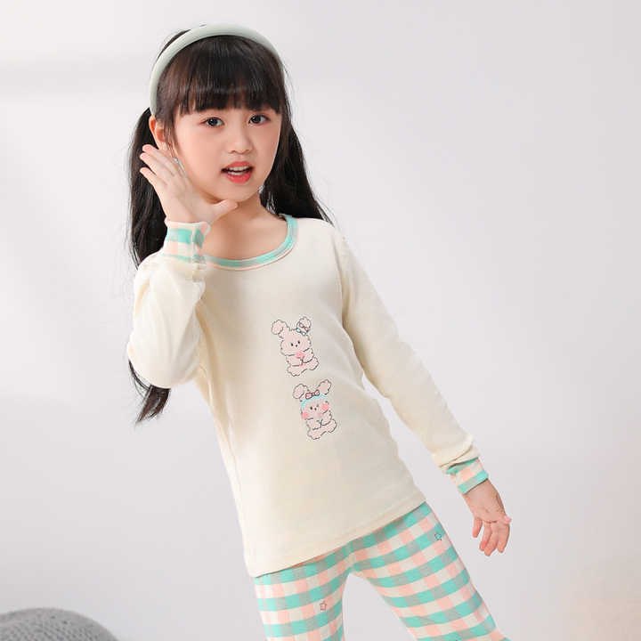 Wholesale Spring Summer Soft Casual Printed Pattern Cotton Boys Pajama Set 