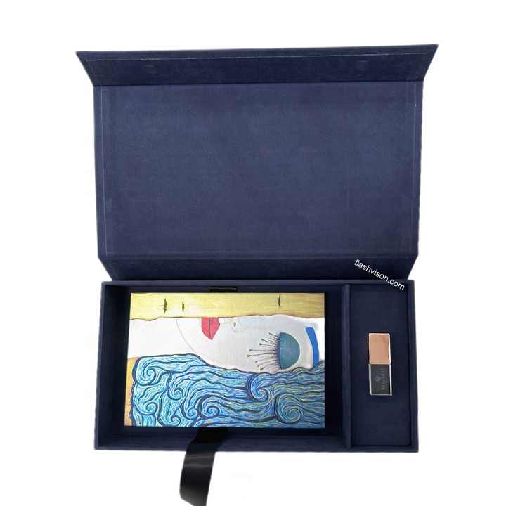 Custom Velvet Photo Box for Weddings 