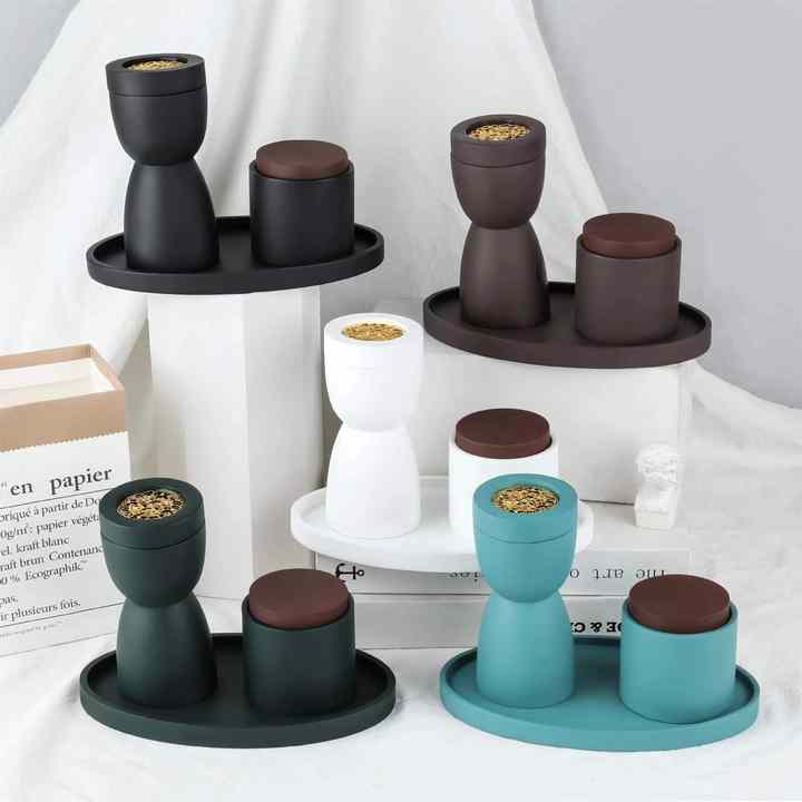 Arabic Incense Burner Oud Incense Burner Hotel Home Aromatic Resin Incense Set 