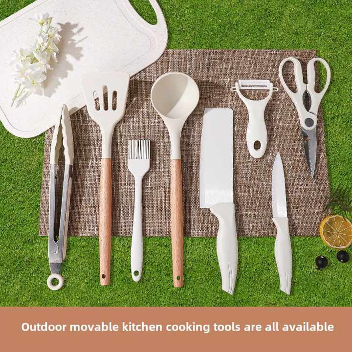 Portable Outdoor Disposable Dinnerware, Camping Dinnerware Cutting Board 