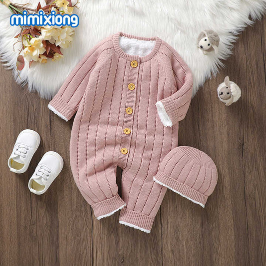 Best Mimixiong Newborn Baby Warm Knitted Sweaters. 
