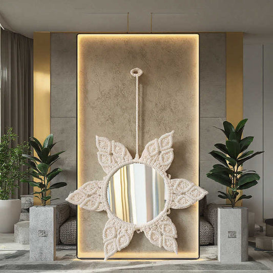 تخفيضات هائلة قطن ديكورات مكرمية مزخرفة .