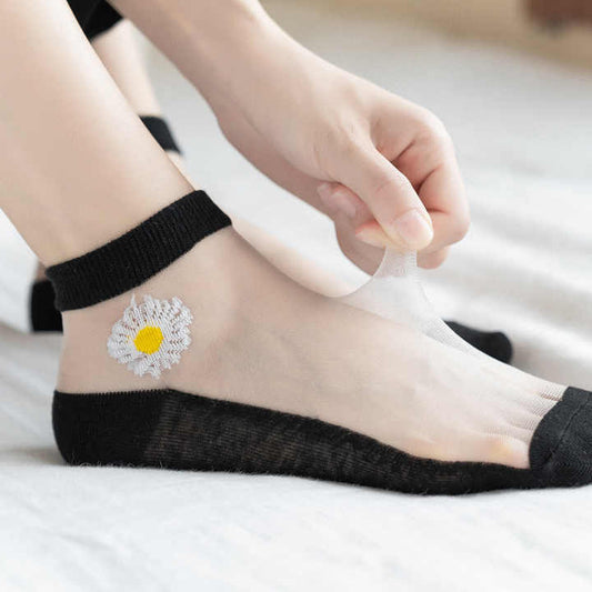 شفافه - جوارب صيفية رقيقة شفافة