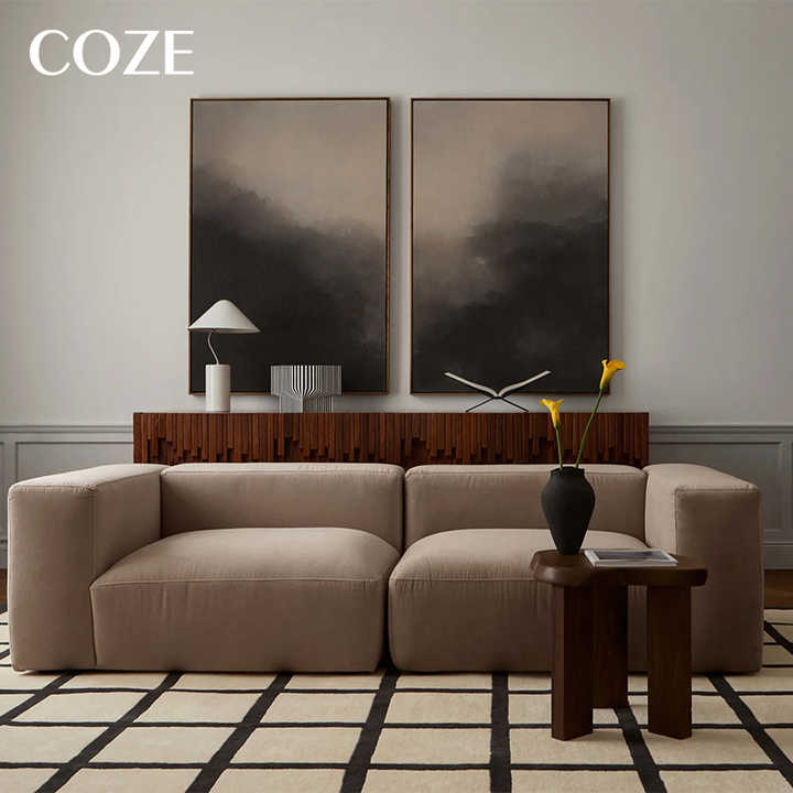 Simple French living room rug made. 