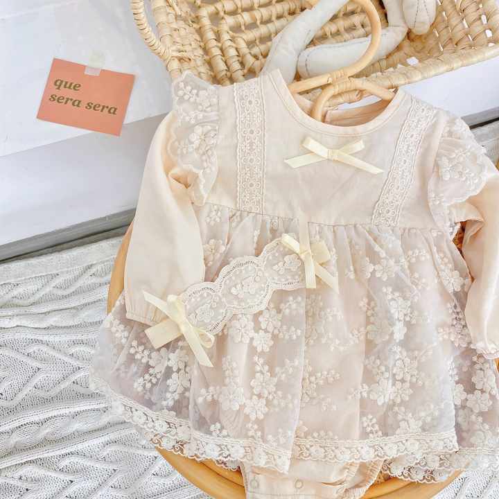 Clothing Long Sleeve Dress Rompers- ملابس ربيعية إسبانية