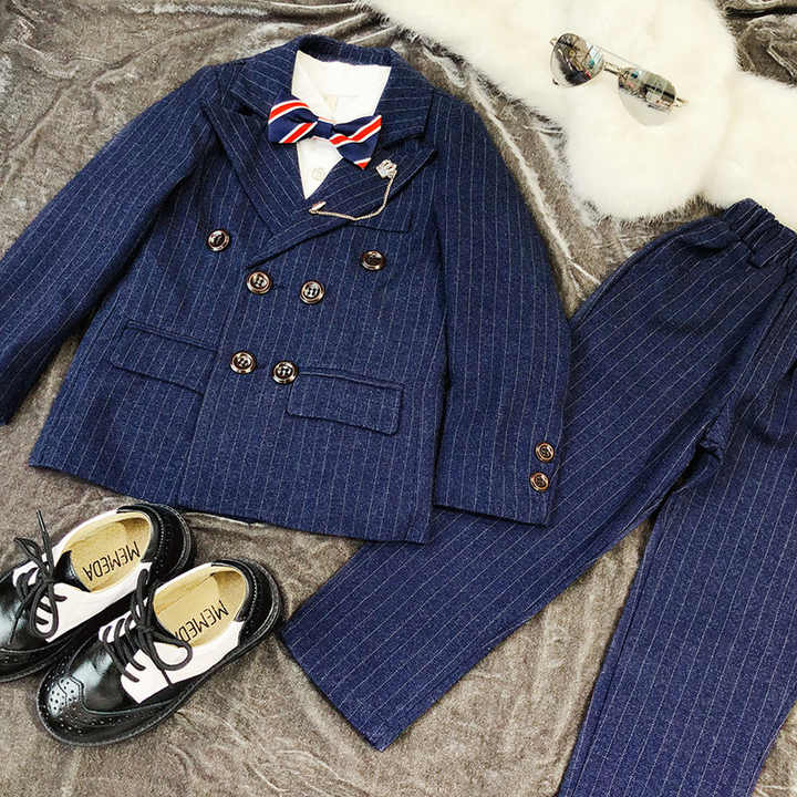 Boys Fashion Blazer Suit for Kids Wedding Flower. 