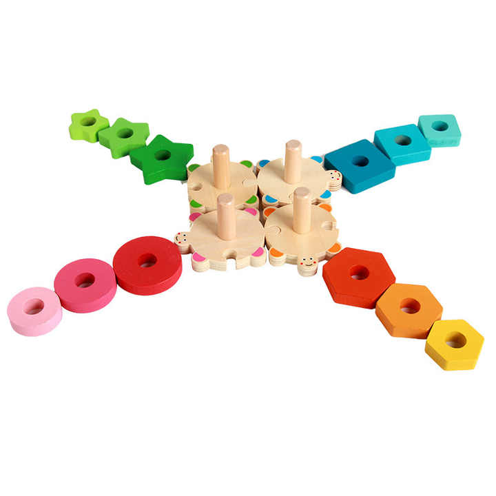 Wooden shapes entertainment games 