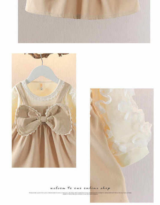 الصيف والخريف فستان بناتي جديد طفلة اللباس الأطفال تنورة الأميرة طفل الملابس Summer and autumn new girls dress baby girl dress children princess skirt toddler clothes