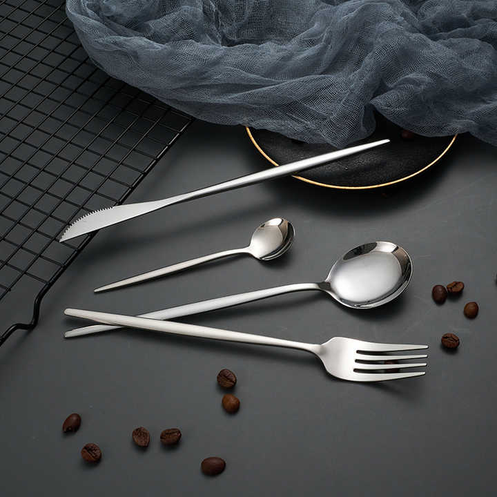 Wedding 24 Pcs Gold Flatware Sets-طقم أدوات مائدة