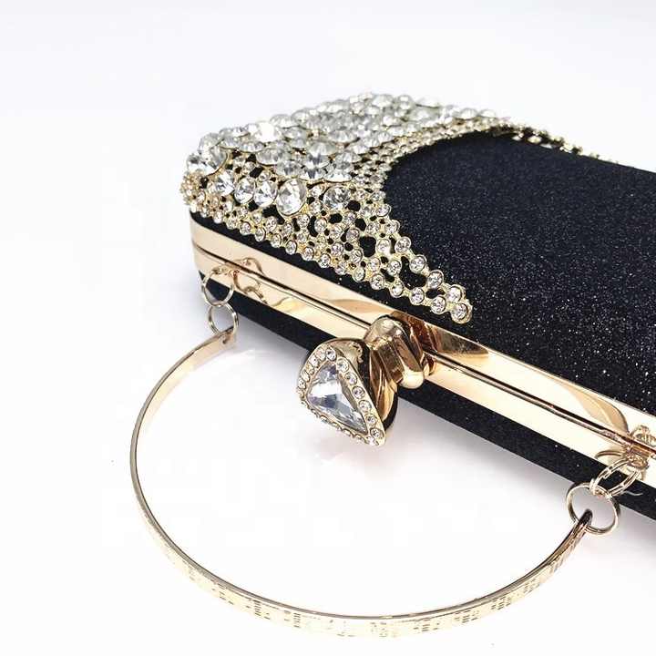Luxury Diamond Studded Women's Handbag, Latest Luxury Diamond Studded Women's Handbag, Crossbody Chain, Evening Bag for Ladies
