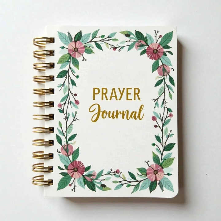 Ready to Ship High Quality Large Size Prayer Book Prayer Plan Book Hardcover English Diary Book Coil Notebook in Stock