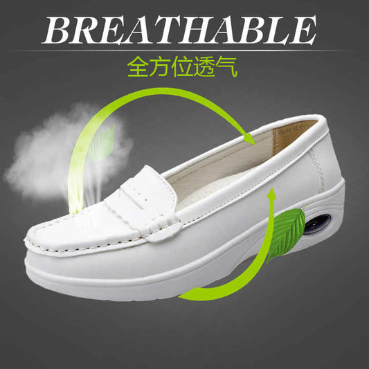 حذاء رياضي نسائي أبيض كاجوال