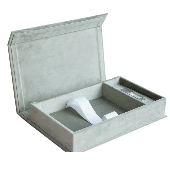 Custom Velvet USB Photo Box for 4x6 5x6x8 