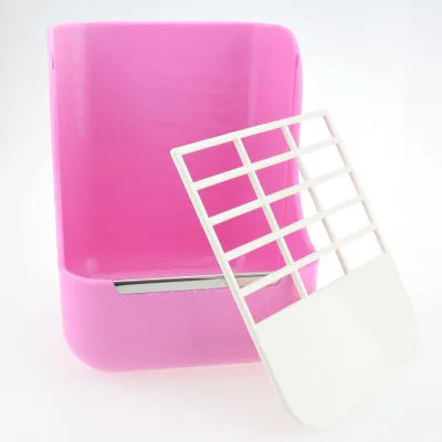 Rabbit straw feeding bowl. Bowls and feeders 