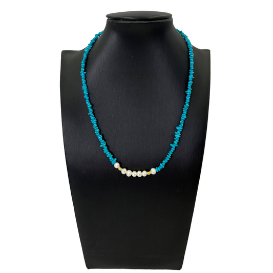 Baroque pearl bead necklace 