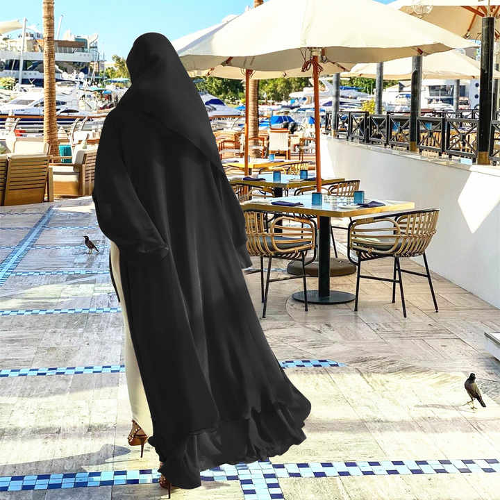 عباية ملونة شيفون