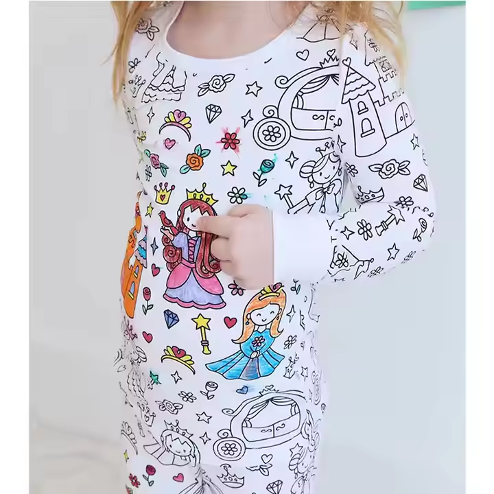 Coloring pajamas for children