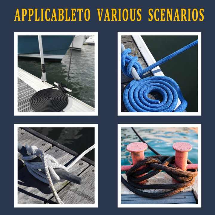 High-strength nylon anchor rope. 