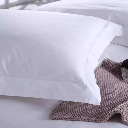 Luxury Hotel White 100% Cotton Bed Linen Bed Sheet Set 