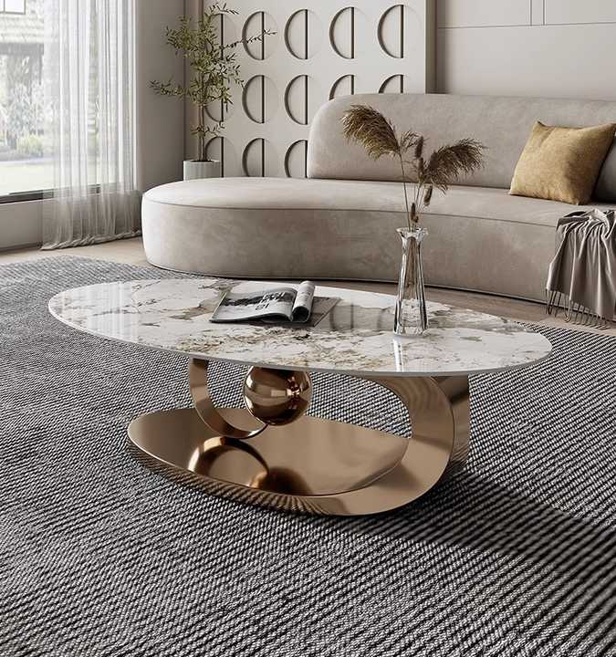 Modern Luxury Mobile Small Round Coffee Tables. 