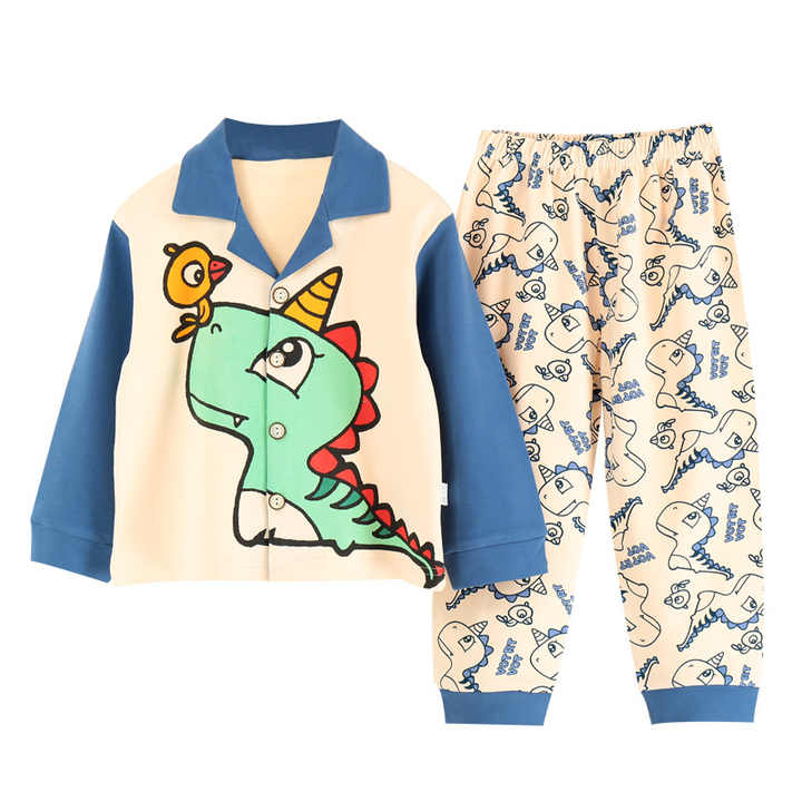 Long sleeve cotton pajama set 