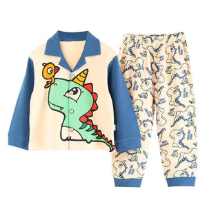 Long sleeve cotton pajama set 