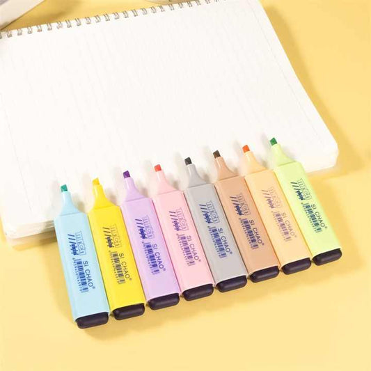 مجموعة أقلام تحديد برأس مائل