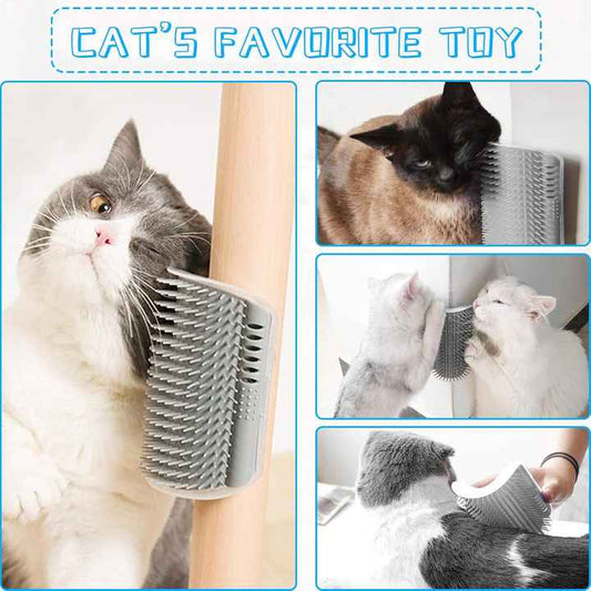 جدار ليونة الزاوية هرش لعبة القط الذاتي . Soft Corner Wall Scratcher Toy Cat Self Grooming