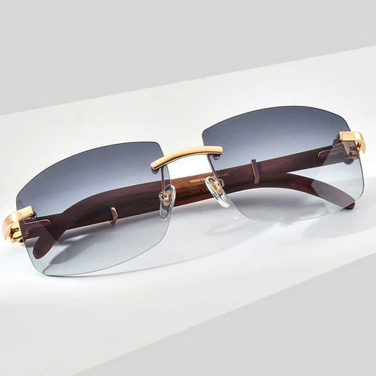 بدون شفة مربع نظارة شمسيه