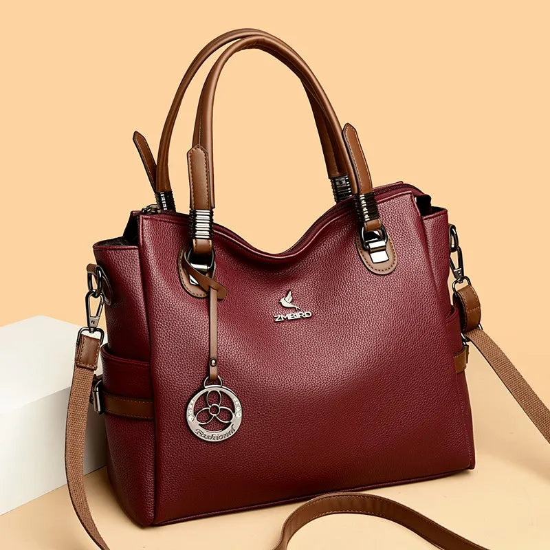 Women's Casual Leather Shoulder Bag 