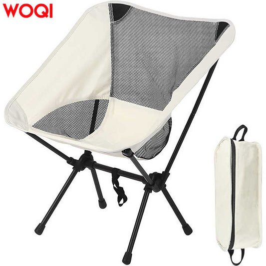 WOQI Portable Lightweight Folding Outdoor Chair Beach 